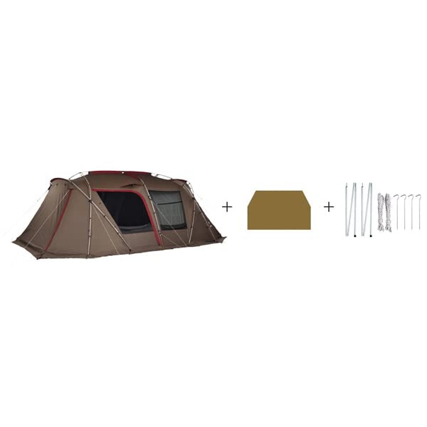 

snow peak Camp Tarp Tent Landlock Set FK-247 коричневий