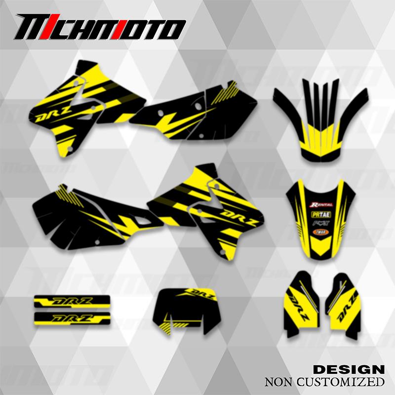 MCHMFG For SUZUKI DRZ400 SM S E DRZ 400 SM S E 1999- Graphics Decals Sticker Kit Motorcycle Background