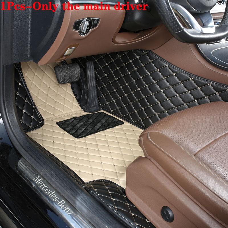 Car Floor Mat For Volkswagen Id4 High Quality Non-Slip Leather Woman Diamond Carpets Man Auto Foot Pads Interior Rugs