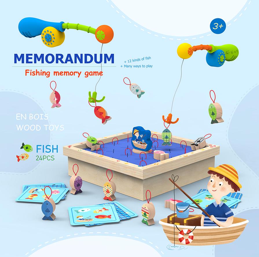 Color Memory Chess - Educational Wooden Board Game for Kids and Parents.