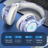 Trendy Bluetooth 5.2 Over-Ear Headphones with LED Lights and Foldable Design