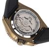 SEIKO 5 Mechanical Movement Artificial Leather Strap Watch Men's Watches Black Dial SRPE80K1