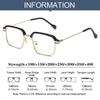 Anti-Blue Light Reading Glasses Fashion Classic Metal Half-frame Readers Eyewear Men Women Eye Protection Presbyopia Eyeglasses