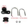 U Bolt Clamp Bracket Kit for Securely Attaching To Motorcycle Handlebars