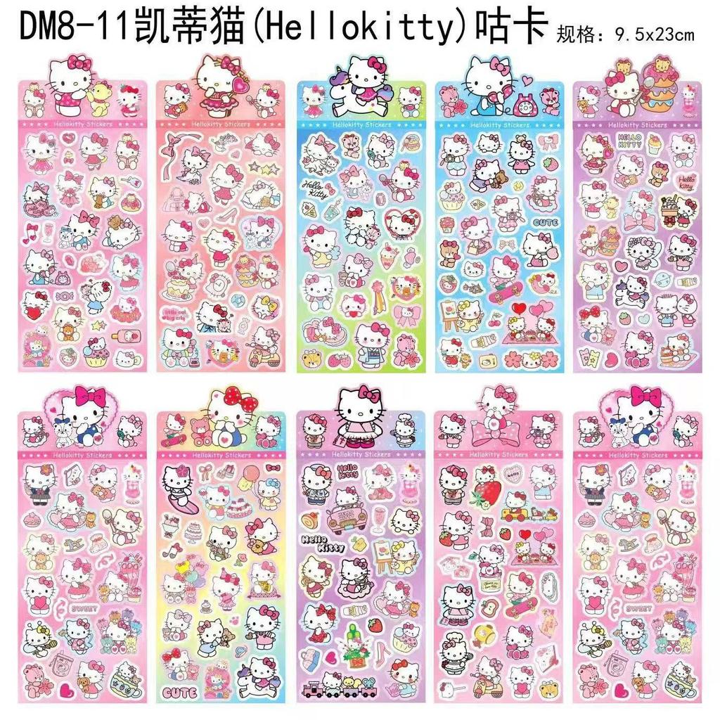 10/20pcs Sticker Cute Kitty Sticker Laser Cartoon Girl Kids Gifts Decals Hand Account Stationery Wholesale Toy Hot Selling