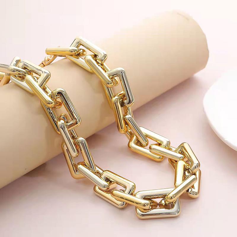 Silber Gold 40Cm 60Cm Acryl Geldbörsenkette Riemen Handtaschengriffe DIY Geldbörsen-Ersatzkette für Umhängetasche Handtaschen Riemen