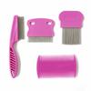 4pcs/set Professional 4pcs/set Pet Flea Comb Inline Comb Dense Teeth Float Hair Remover Durable Pet Massage Comb Daily Care