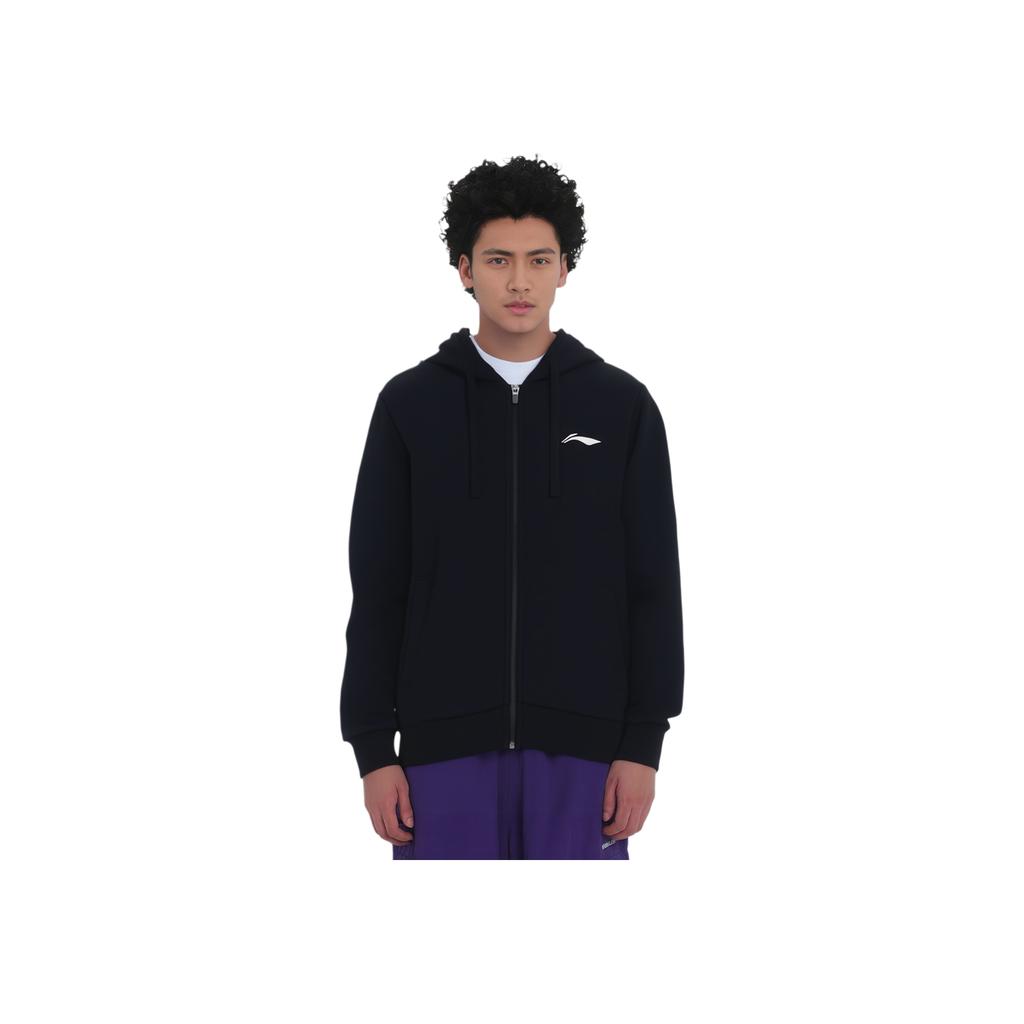Li Ning Football Series Hooded Cardigan Sports American Trend Comfortable Versatile Simple Sweatshirt Men Sweatshirt YWDV639-1