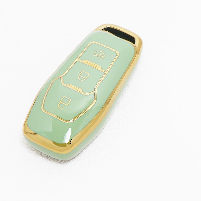Auto Keyless Fob Shell For Ford S-Max Explorer Ranger F-150 Mondeo Galaxy 3 Button Tpu Car Remote Key Cover Case Protector