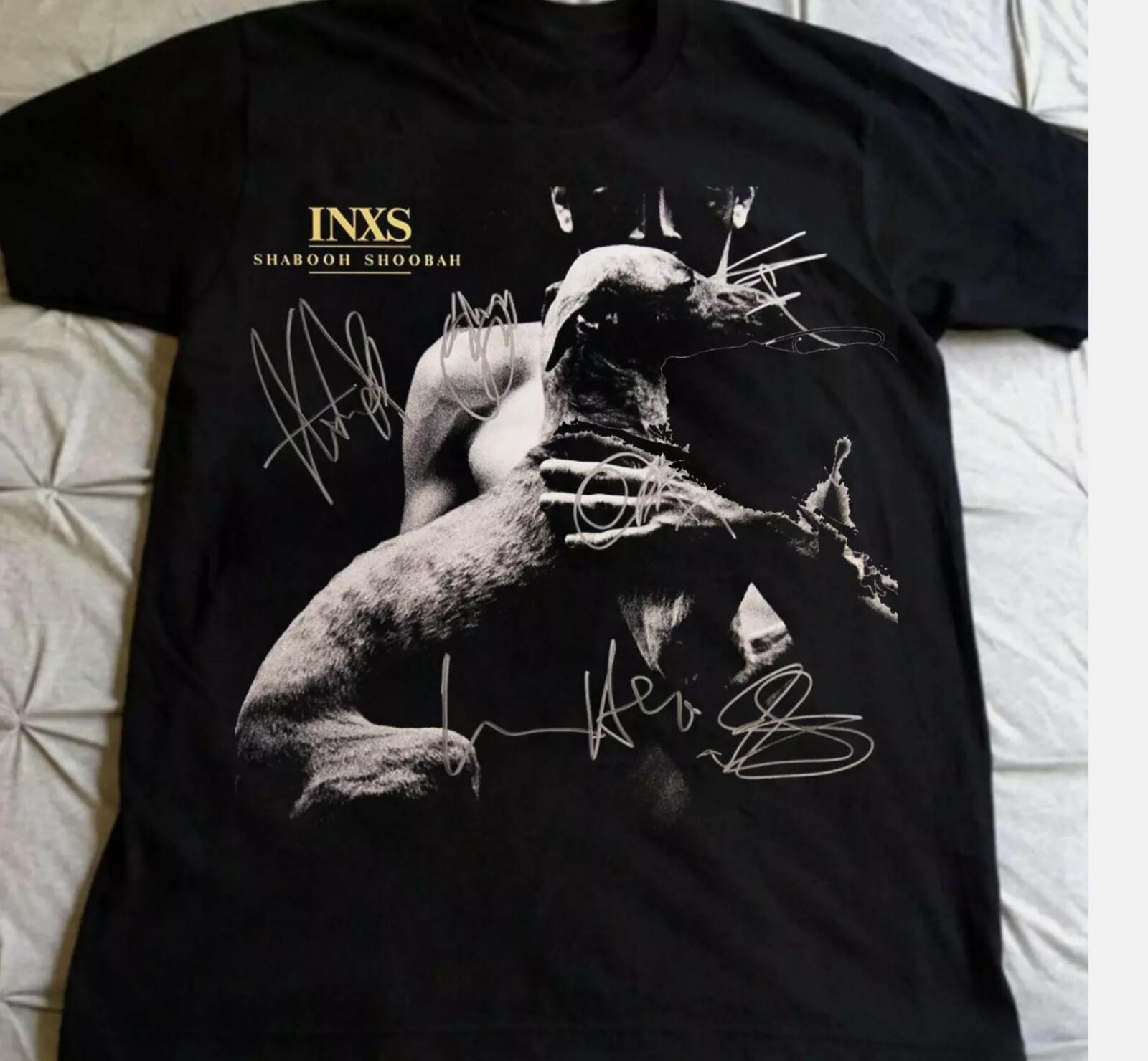 

26 INXS Shabooh Shoobah Unisex T Shirt S-4XL Signature Black Unisex T-Shirt XXXXL