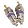 Air Conditioner Valve Stem Core Easy Installation Shockproof 26.8mm Length 20pcs Aluminum Alloy and