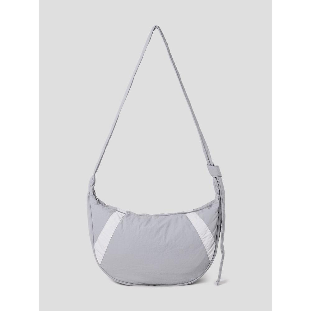 8Seconds Nylon Long Strap Crescent Bag Light Grey