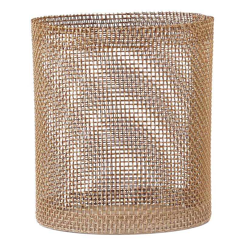 

Креативный свет Роскошная сетка Цилиндрическая ваза Украшения Металлические цветочные композиции Современная корзина для хранения Комбинация Мягкие украшения