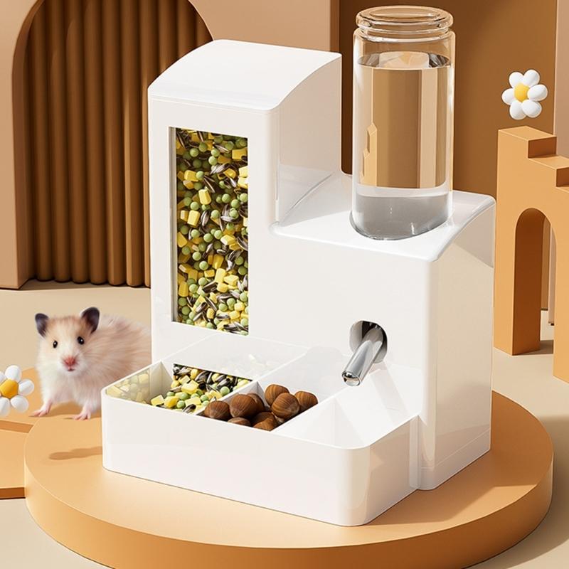Automatic Leak Proof Water Dispenser For Rabbit Hamster And Small Animals Food Feeder With Large Capacity
