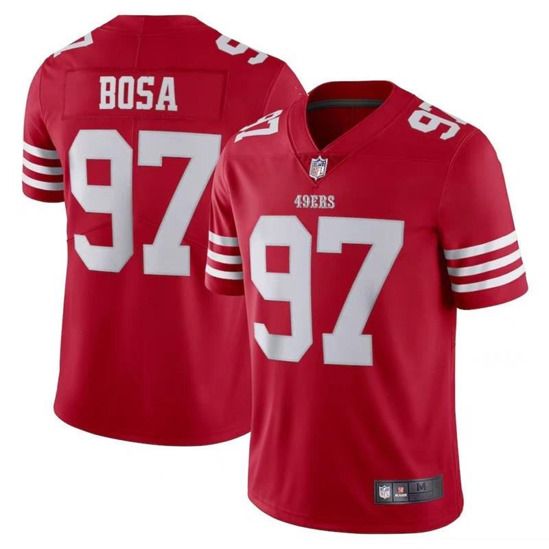 Camiseta de Manga Corta para Hombre de la NFL San Francisco 49ers Bordada Ropa del Equipo Ropa para Aficionados Equipación Deportiva