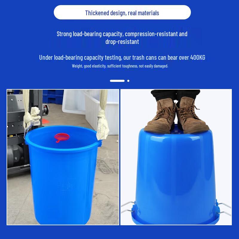 Thickened Food-Grade Plastic Storage Bucket with Iron Handle