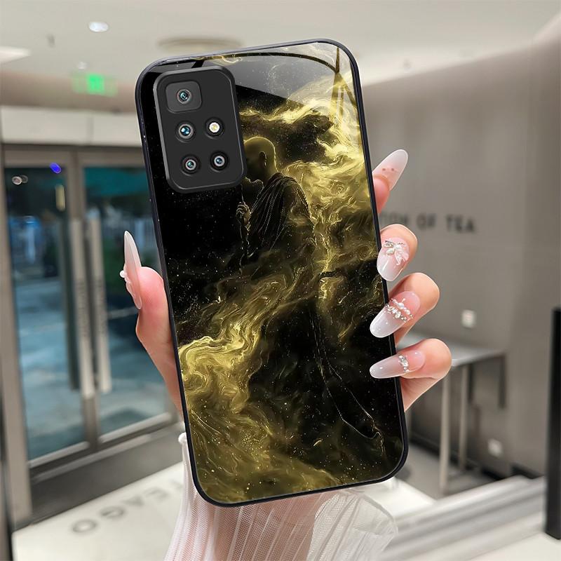 For Xiaomi Redmi 10 Prime 2022 Phone Case Tempered Glass Hard Shell flower Cute cats Coque For Redmi10 10Prime 2022 Back Cover