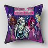 Monster High Pillow Cover Bedroom Home Office Decorative Pillowcase Square Zipper Pillow Cases Satin Fabric 10.16WJY