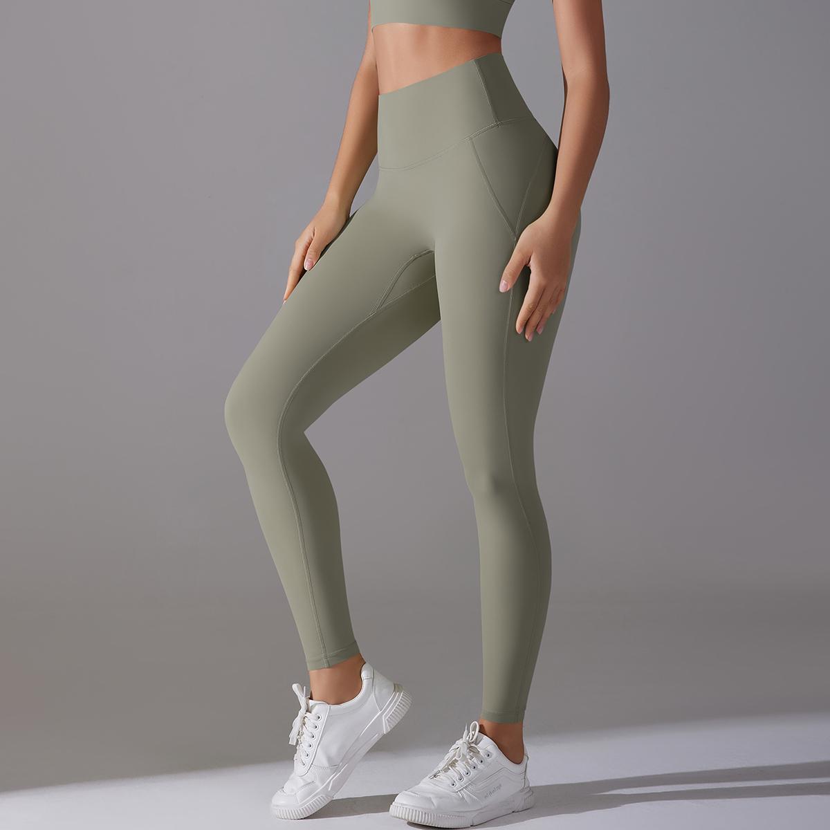 

Жіночі спортивні штани Nessaj Еластичні легінси для йоги в тренажерному залі Push Up Фітнес Колготки з високою талією Велосипедні штани для бігу XL