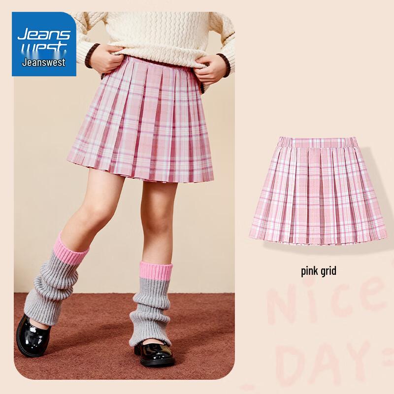 Jeanswest Kids  Plaid Pleated JK Princess Short Skirt 130