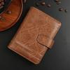 30% Off Men's Short Wallet Business Retro Style Change Clip PU Leather Vertical Leather Bag Ledger