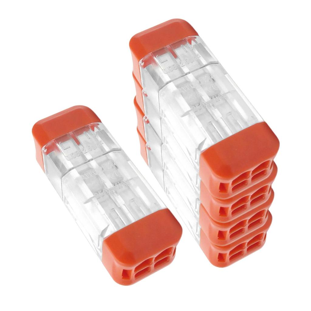 Compact Splicing Wire Connector Assortment 5x Lever Wiring Cable Connectors Terminal Loudspeakers