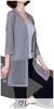 AICA Summer Long Knit Long UV Air Conditioning Size Orange Women's Cardigan, Top, Sheer, See-Through, Cool, Thin, Sheer, V-Neck, 3/4 Sleeves, Length,