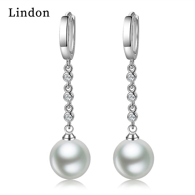 

Серьги-капли Lindon из медного сплава с цирконом, серьги-капли для женщин, подарки на свадьбу