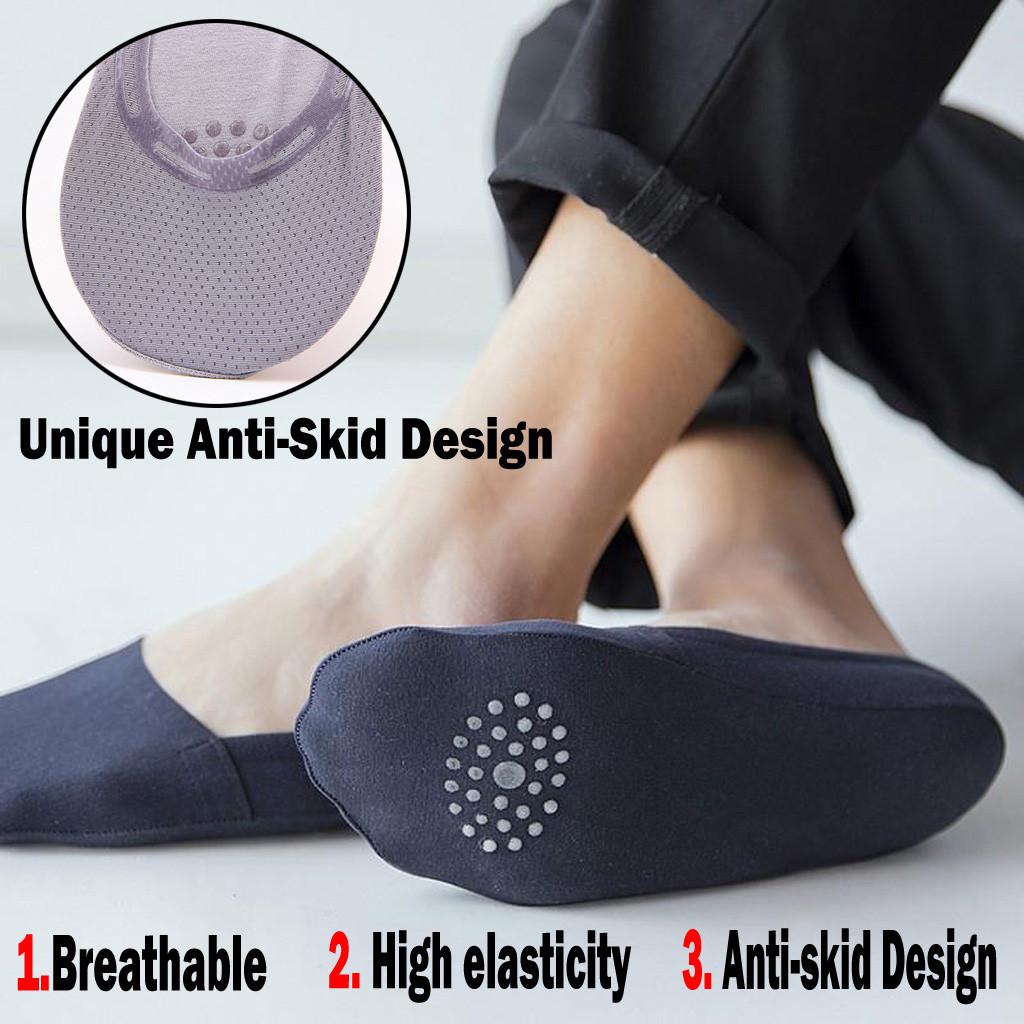 Buy 5 Pack Anti Slip No Show Socks Universal Highly Elastic And