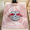 Coperta in Flanella Stampata RB Leipzig, morbido plaid per camera da letto divano, lavabile, merchandising per tifosi di calcio, ottimo regalo.