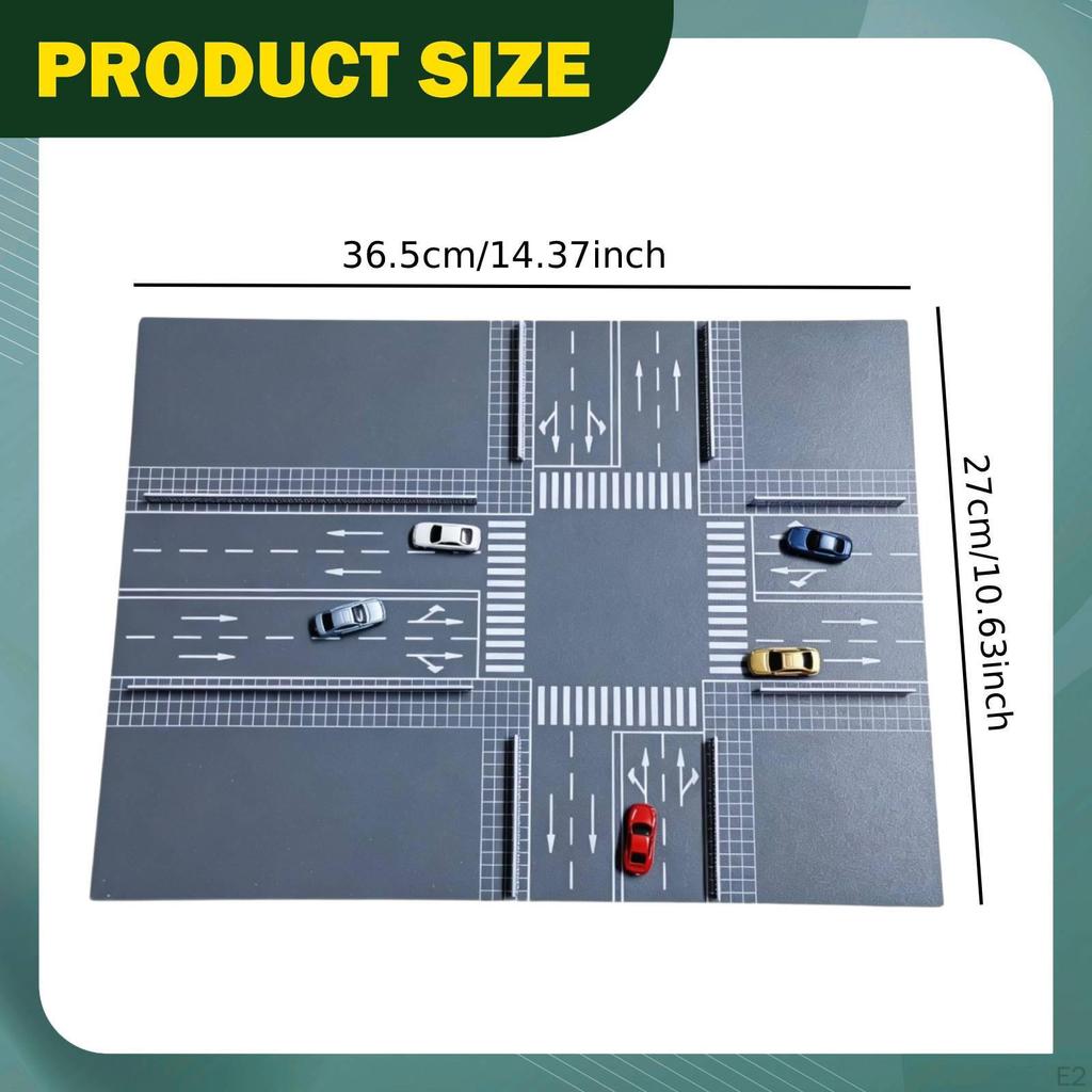 1:150 Scale Road Scene Miniature Model Landscape Sand Table for Vehicles Display Decor Layout