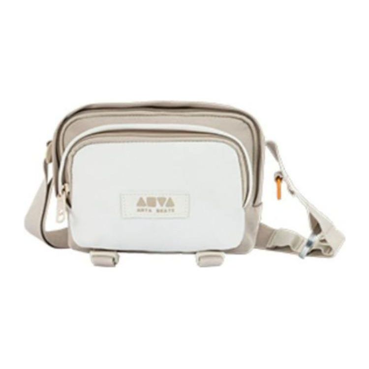 

Anta Casual Versatile Zipper Closure Fabric Crossbody Shoulder Bag Unisex bags Light-Brown 192348122-2 Light Brown