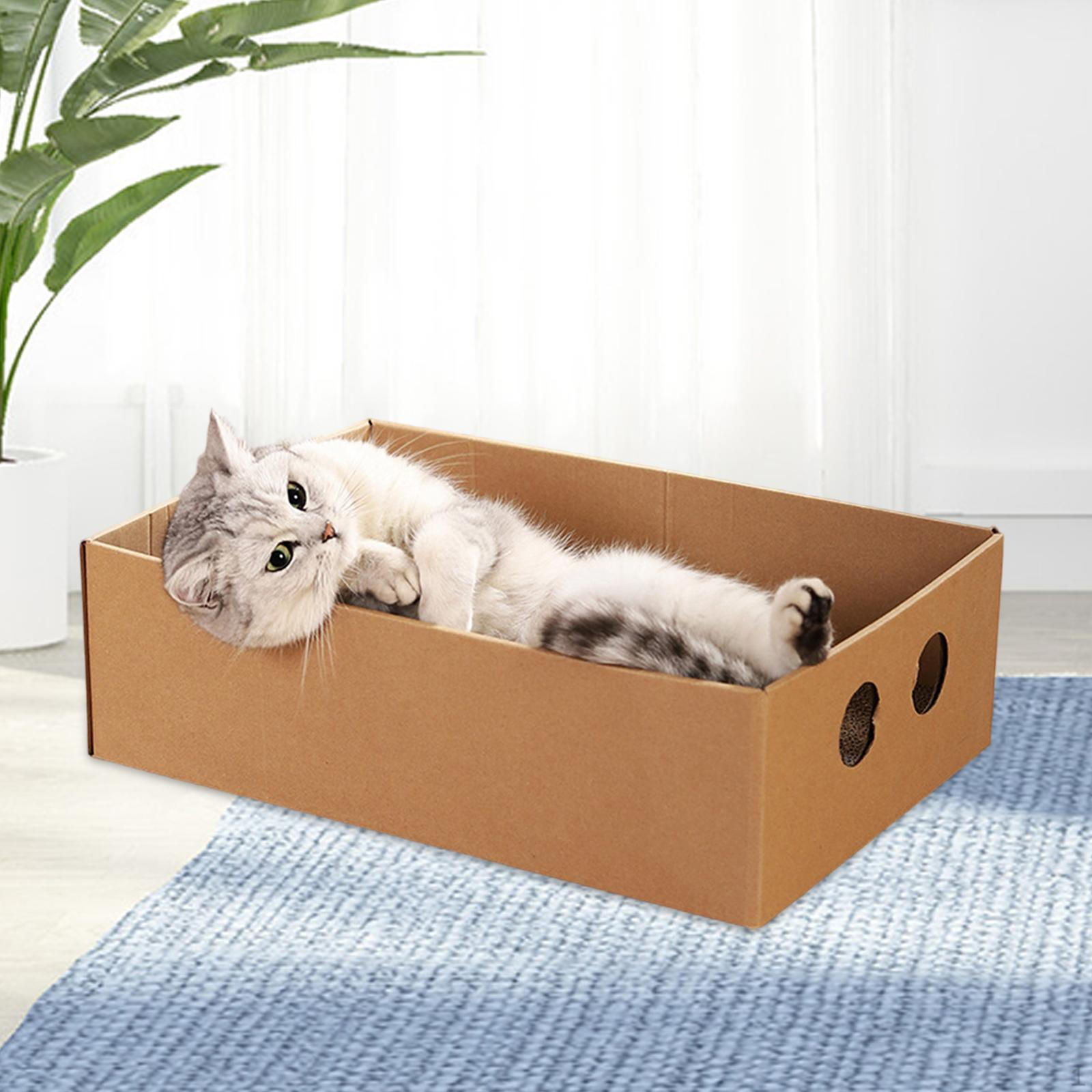 

Cat Scratcher Bed Corrugated Cardboard Grinding Claw Sleeping Supplies Practical Gift Durability