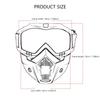 Motorcycle Goggles Face Shield Motorbike Face Shield Windproof Motocross Goggles Racing Helmet Protective Goggles Face Cover