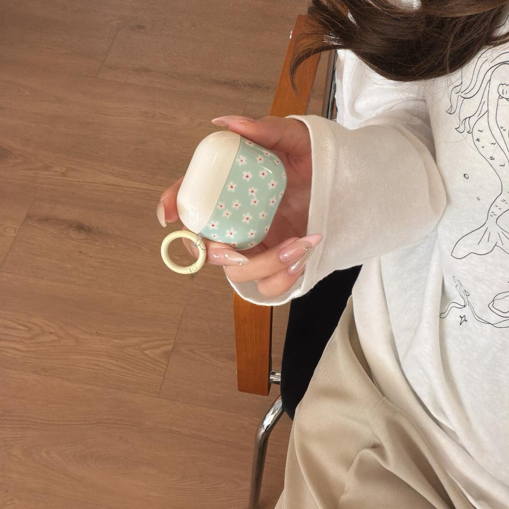 ins Korean mint green daisy flower for AirPods 1 earphone cover new airpodspro1 protective cover