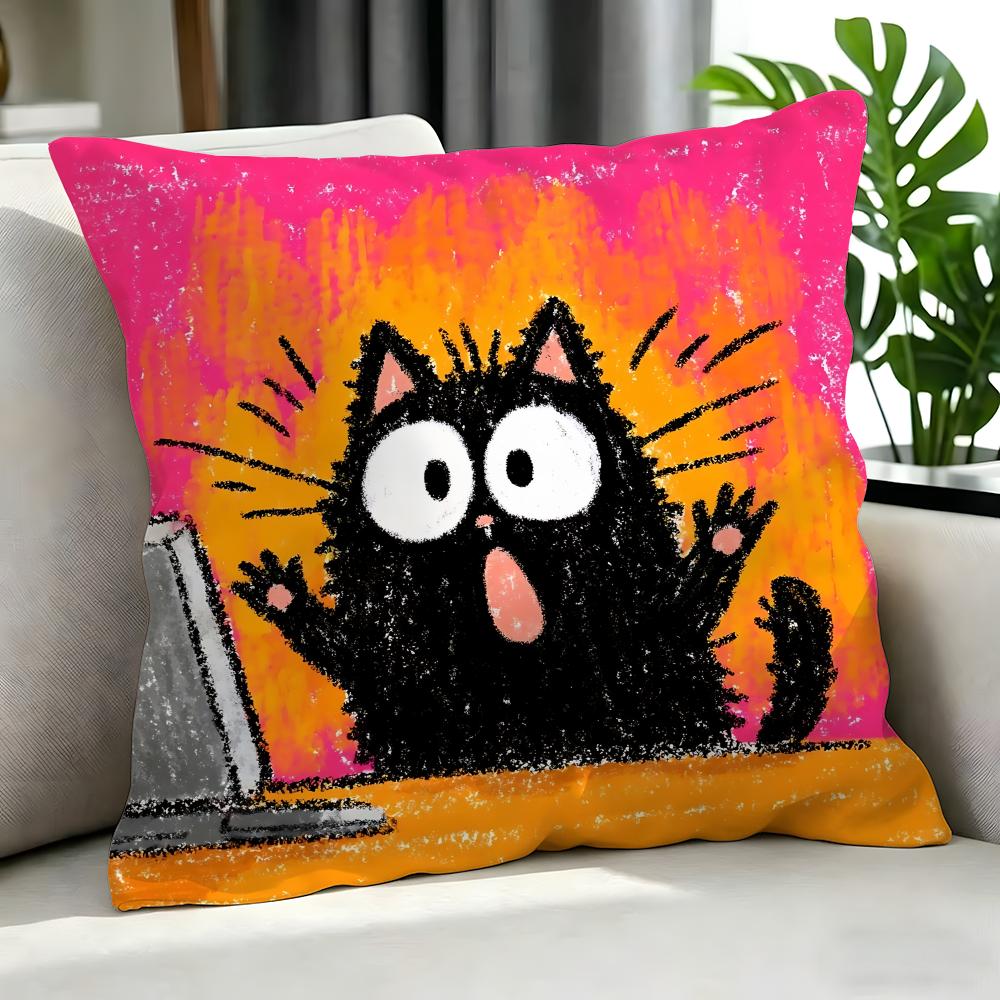 Cartoon CCartoon Animals on Computer Cushion Cover Cushion Cover Set Pcs x x x Pillowcase Decorative Sofa HomeDecor