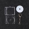 Mini CD Case Keychain for DIY Backpack Decor  Blank Album Shape 1PC Retro Music Album Pendant  Bag Hanging Accessory Creative