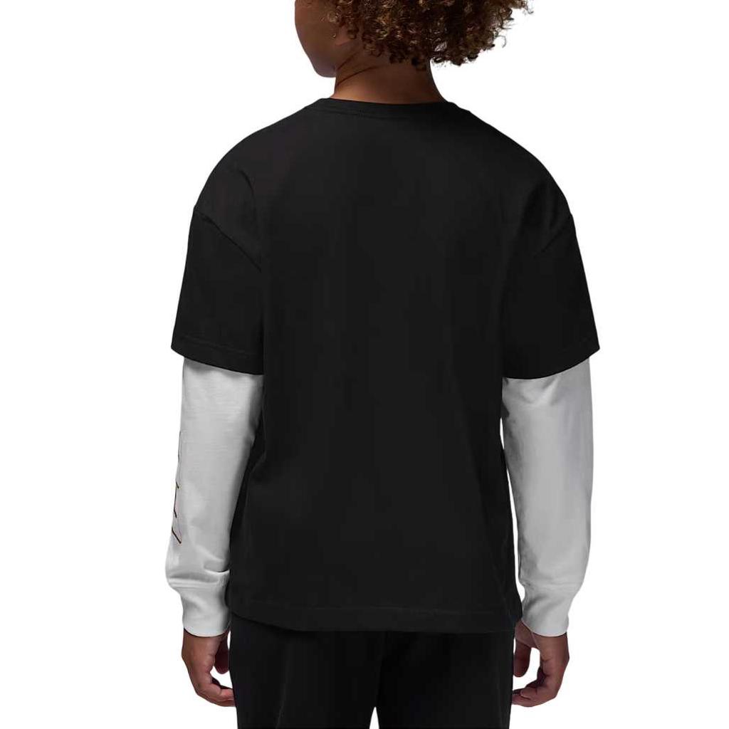 Jordan Mountainside Color Block Long Sleeve Layered Look T-Shirt Kids tops IO6177-010