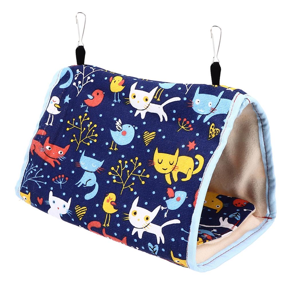 Warm Bird Nest Soft Thickened Foldable Bird Hanging Bed Toy with Hook for Parrots Parakeets