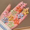 Y2K Dopamine Color Pentagram Small Hair Clip for Women & Kids - Cute Bangs & Side Hair Accessory