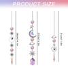 Crystal Wind Chime Moon Sun Catcher Diamond Prisms Pendant Dream Catcher Rainbow Chaser Hanging Drop Home Garden Decor Windchime