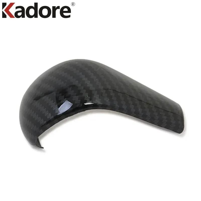 For Mazda 3 Axela 2024 2025 Carbon Fiber Car Gear Shift Knob Head Frame Cover Trim Interior Accessories