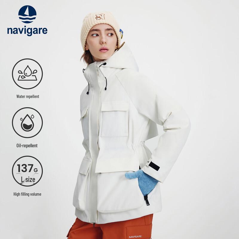 Navigare Women's 3-Proof Hooded Down Jacket