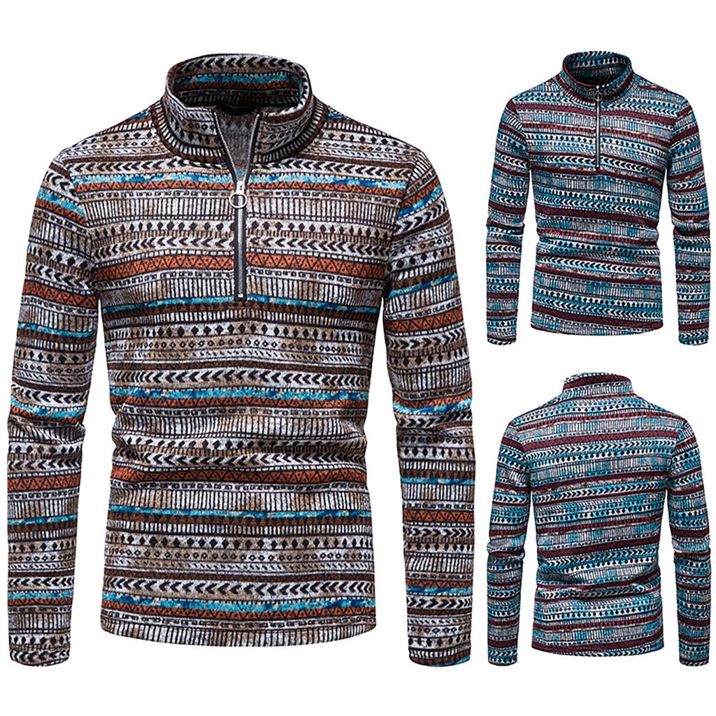 Hombre Otoño E Invierno Stand Cuello Suéter Estilo Étnico Suéter Camisa con  fondo Camisa de punto Pullovers comprar a buen precio — entrega gratuita,  reseñas reales con fotos — Joom