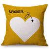 Love Pattern Decorative Pillow Case Valentine'S Day Romantic Heart Sexy Lips Kiss Gift Cotton Linen Sofa Cushion Cover Cojines