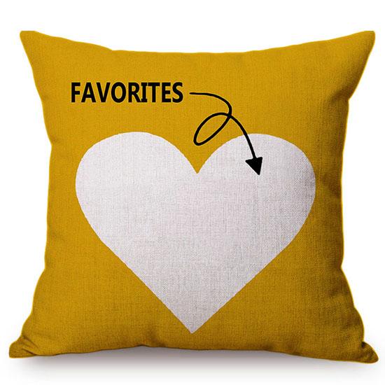 Love Pattern Decorative Pillow Case Valentine'S Day Romantic Heart Sexy Lips Kiss Gift Cotton Linen Sofa Cushion Cover Cojines