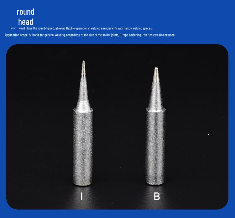 936 Universal Soldering Iron Tip for Constant Temperature Stations - Frosted, Pointed, Horseshoe Blades