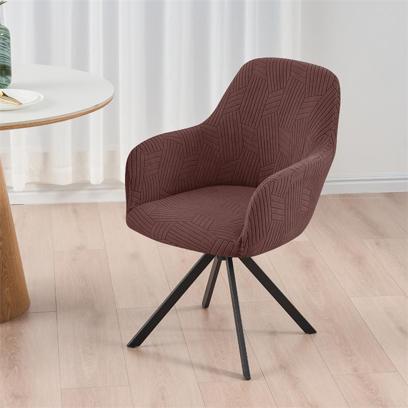 

1/2/4/6pcs Jacquard Dining Chair Cover Nordic Elastic Anti-dirty Home Armchair Slipcover Stretch Seat Cover Protector Home Decor 1pc Chair Cover