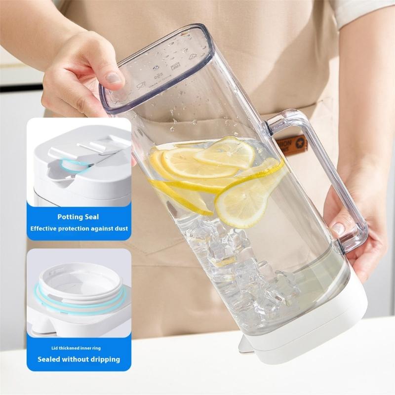 Mehrzweck-Wasserkrüge für den Heimgebrauch, Kaltwasserkessel, Getränkebehälter, Wasserkrüge mit großem Fassungsvermögen und Griff, einfach zu bedienen