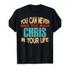 1pcFunny Chris T-Shirt - Name Joke Gift with "You Can Never Have Too Much Chris" Saying - Cotton Soft Crew Neck Short Sleeve Tee for Men & Women -
